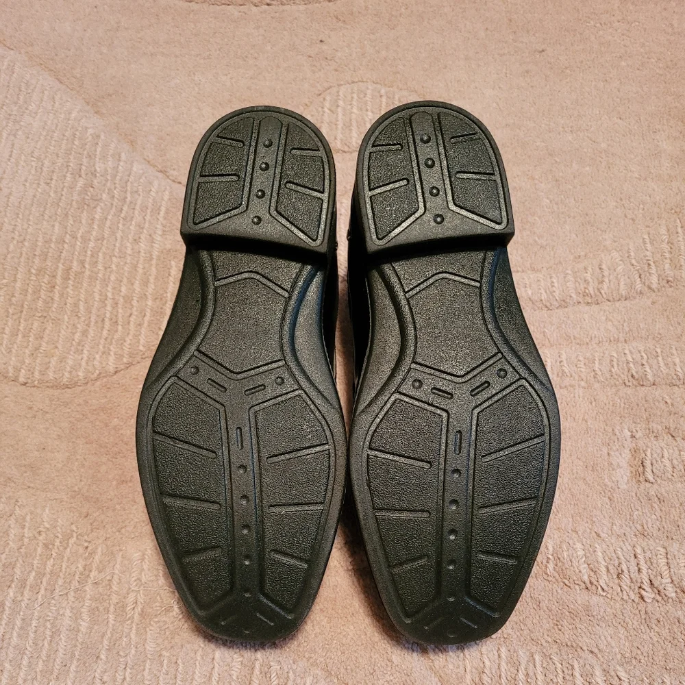 Boy's Deer Stags Wise Black Dress Loafers 13.5